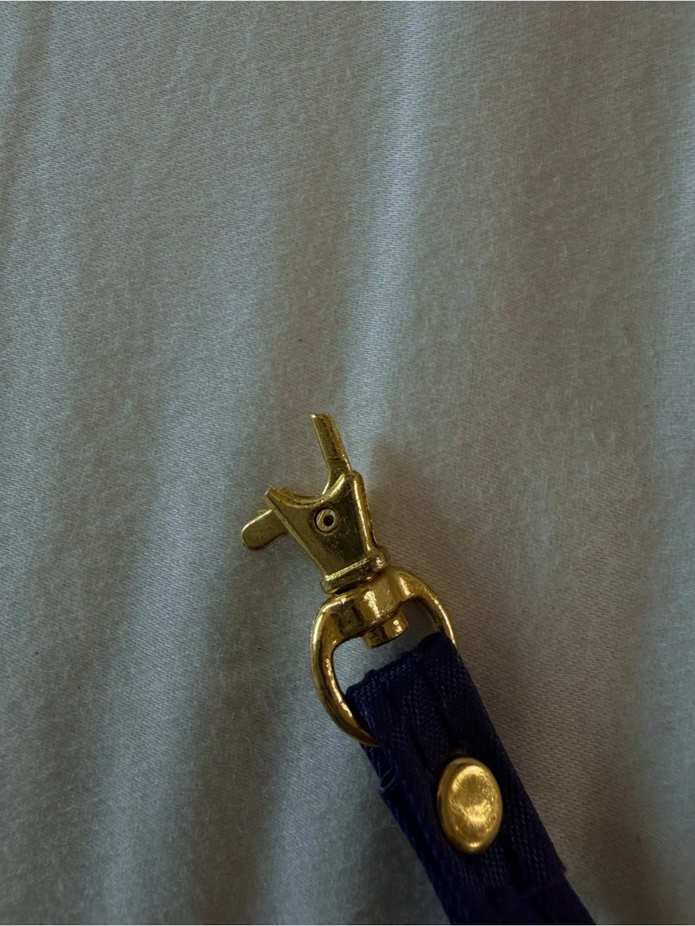 Tory Burch Purple Nylon Wristlet BROKEN SNAP RELEASE For strap